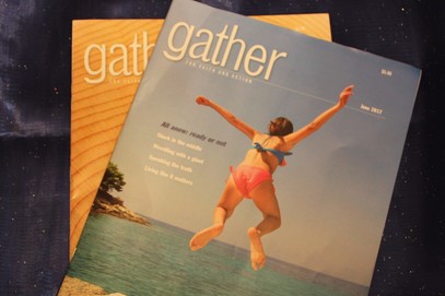 Picture of Gather magazine for Bible study