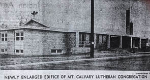 Old newspaper Picture when church was enlarged